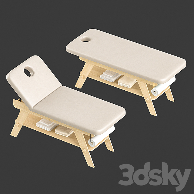 Massage couch 3DSMax File - thumbnail 2