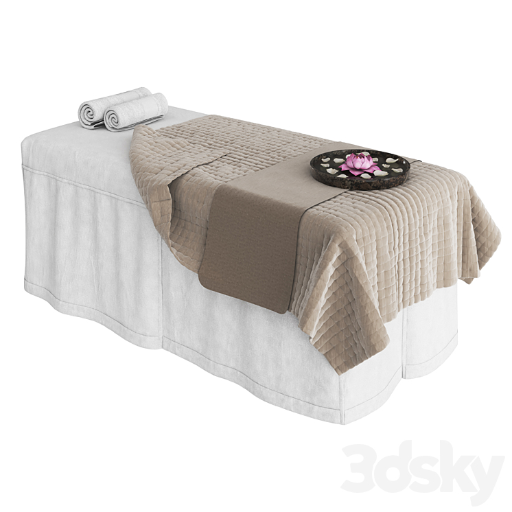 Massage table 3DS Max Model - thumbnail 1