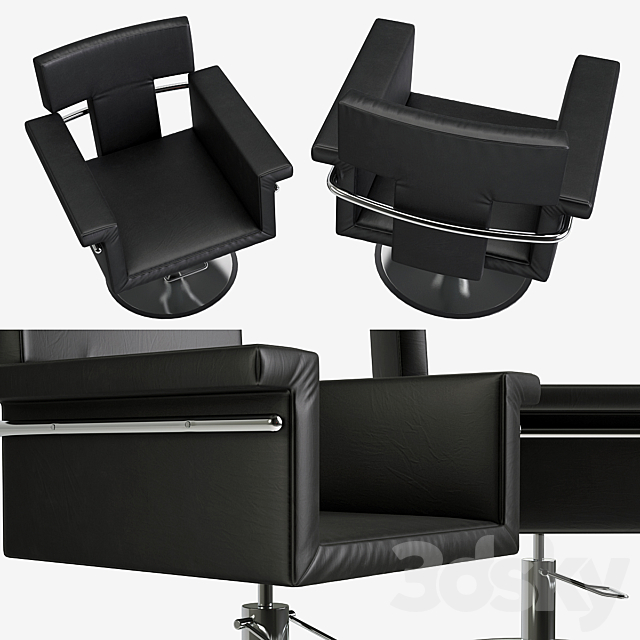 Nicole_chair (Nicole hairdresser’s armchair) 3DSMax File - thumbnail 2