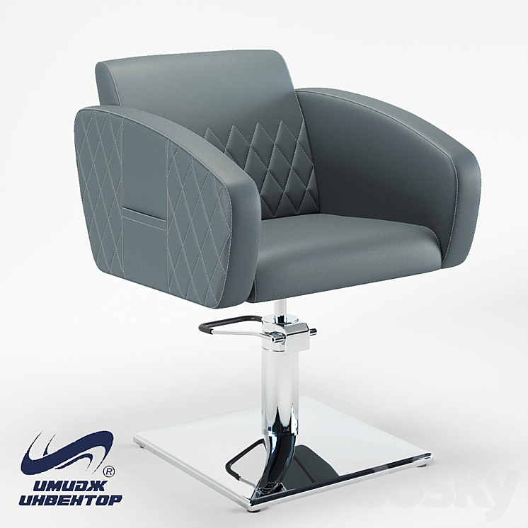 “OM Hairdressing chair “”Verona””” 3DS Max - thumbnail 1