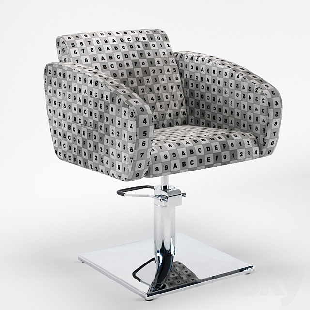 OM Hairdressing chair “Verona” 3DSMax File - thumbnail 3