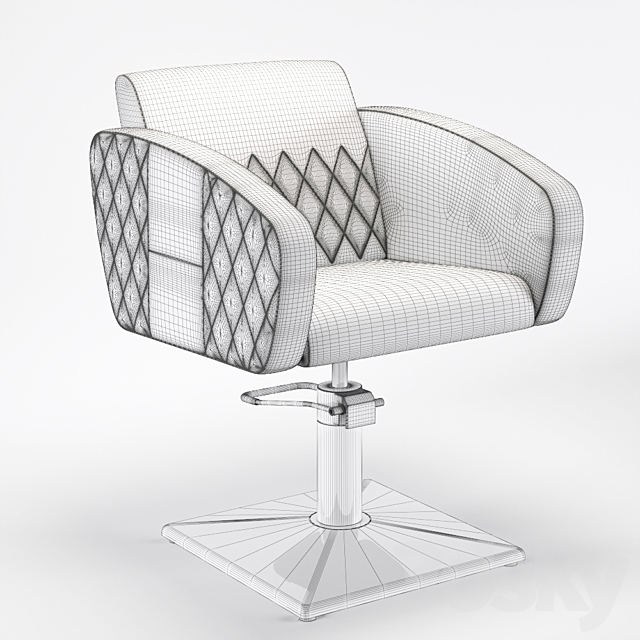 OM Hairdressing chair “Verona” 3DSMax File - thumbnail 4