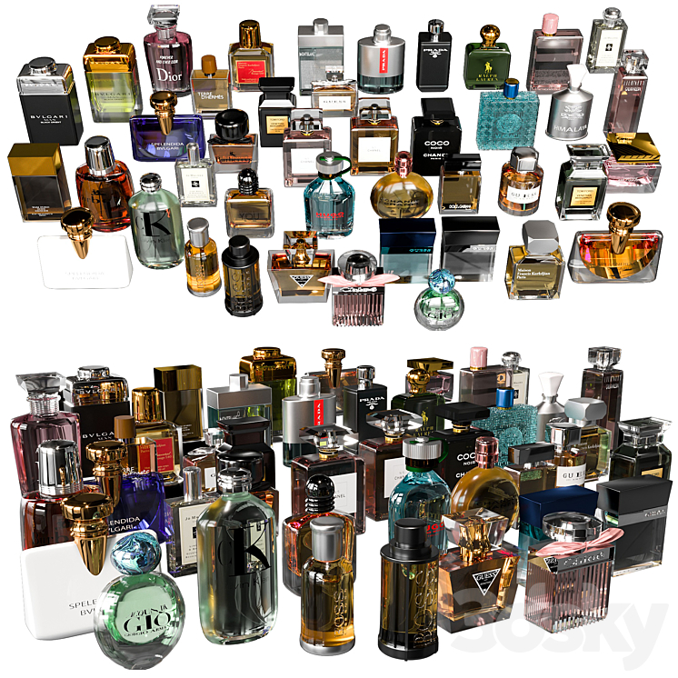 PERFUME COLLECTION 3DS Max Model - thumbnail 1