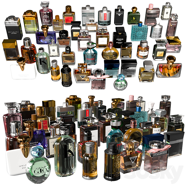 PERFUME COLLECTION 3DS Max - thumbnail 1