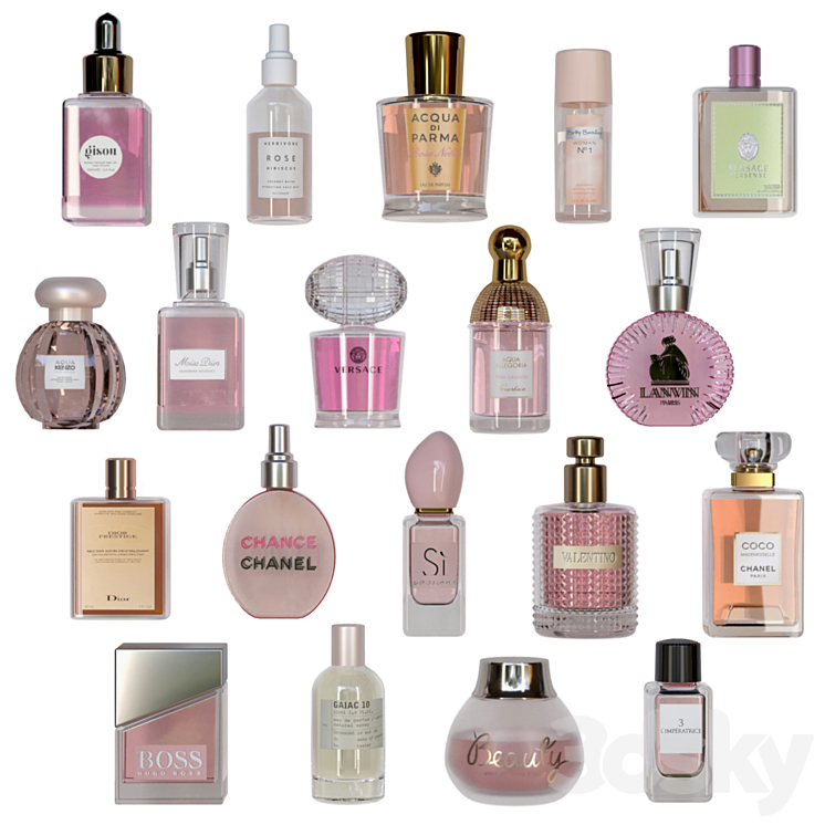 Perfume collection. Bathroom Accessories 3DS Max - thumbnail 1