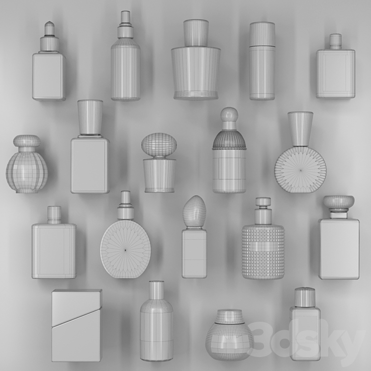 Perfume collection. Bathroom Accessories 3DS Max - thumbnail 2