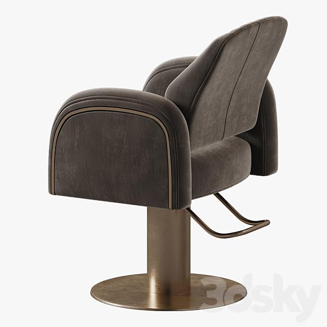 salon chair 3DS Max Model - thumbnail 6