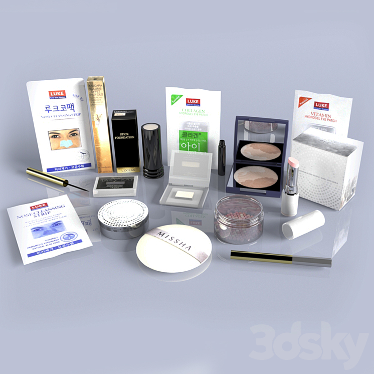 set of cosmetics 3DS Max - thumbnail 1