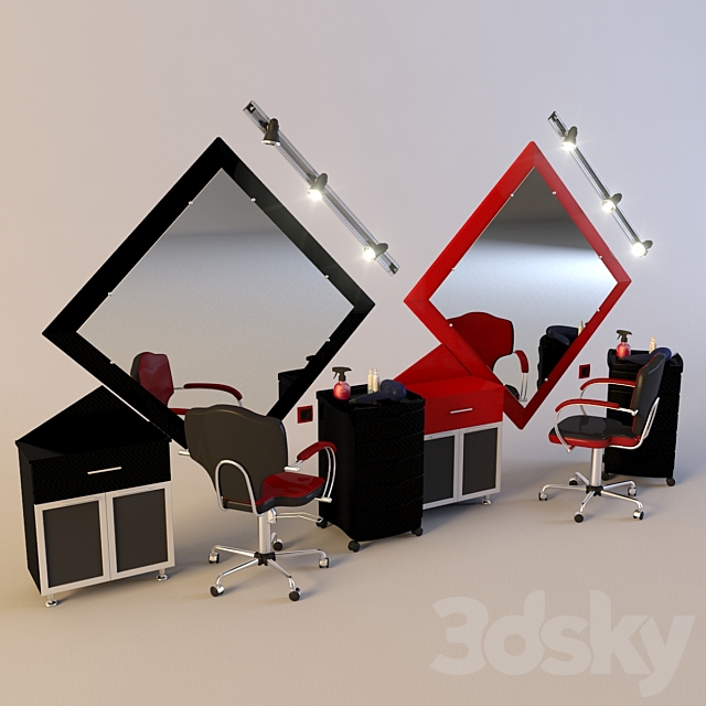 Set_For_Parikmaher 3ds Max - thumbnail 1