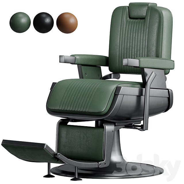 Sherman Barber Chair 3ds Max - thumbnail 1