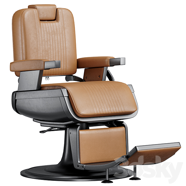 Sherman Barber Chair 3ds Max - thumbnail 2