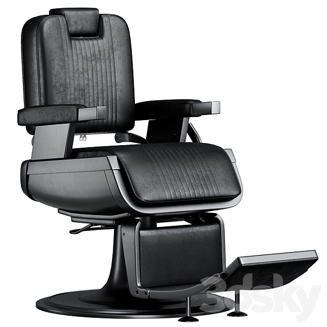 Sherman Barber Chair 3ds Max - thumbnail 3