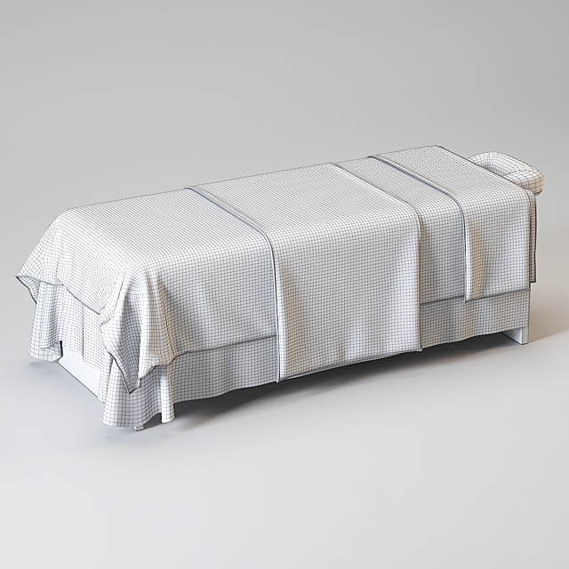 Spa bed. bed 3DSMax File - thumbnail 3