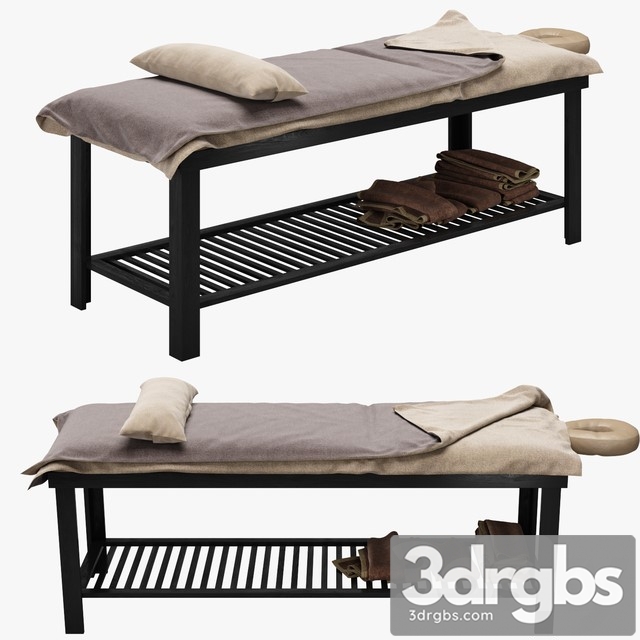 Spa Bed Massage Table 3dsmax Download - thumbnail 1