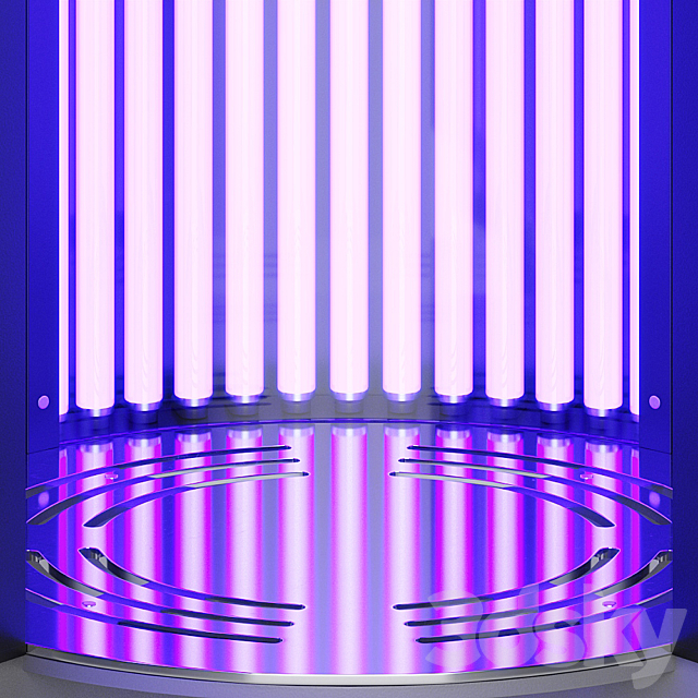 Vertical tanning bed of Sunflower V50 3DSMax File - thumbnail 3