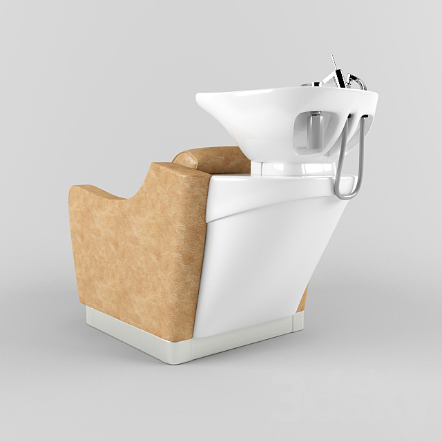 Washing hair salon with armchair “Lavaggi” 3DS Max Model - thumbnail 2