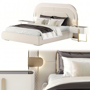 Bed 3D Download – Modern Style – 010 - thumbnail 1