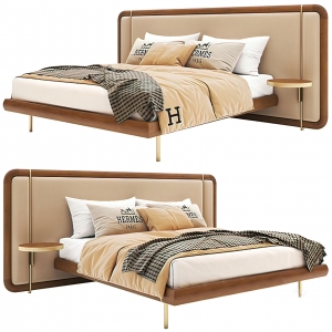 Bed 3D Download – Modern Style – 011 - thumbnail 1