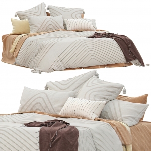 Bed 3D Download – Modern Style – 028 - thumbnail 1