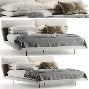 Bed 3D Download – Modern Style – 029 - thumbnail 1