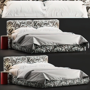 Bed 3D Download – Modern Style – 048 - thumbnail 1