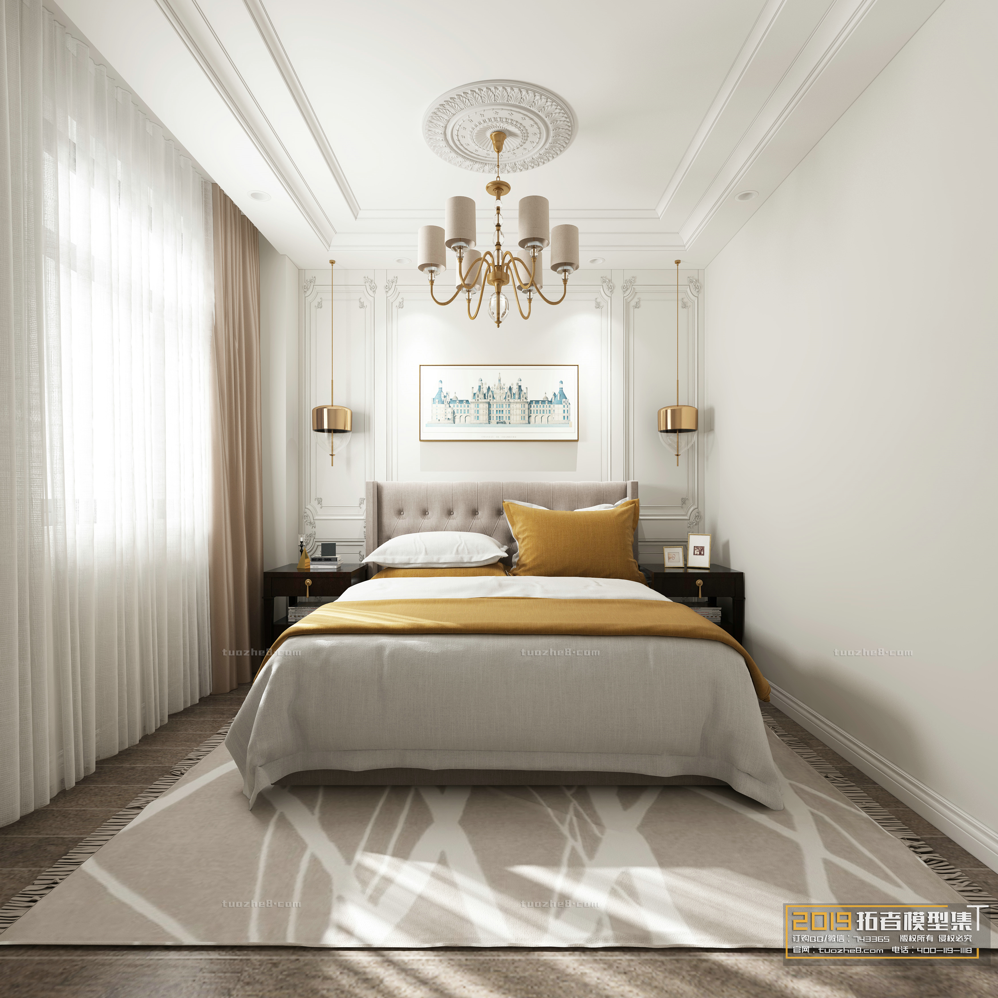 Extension Interior – BEDROOM – AMERICAN STYLES – 002 - thumbnail 1