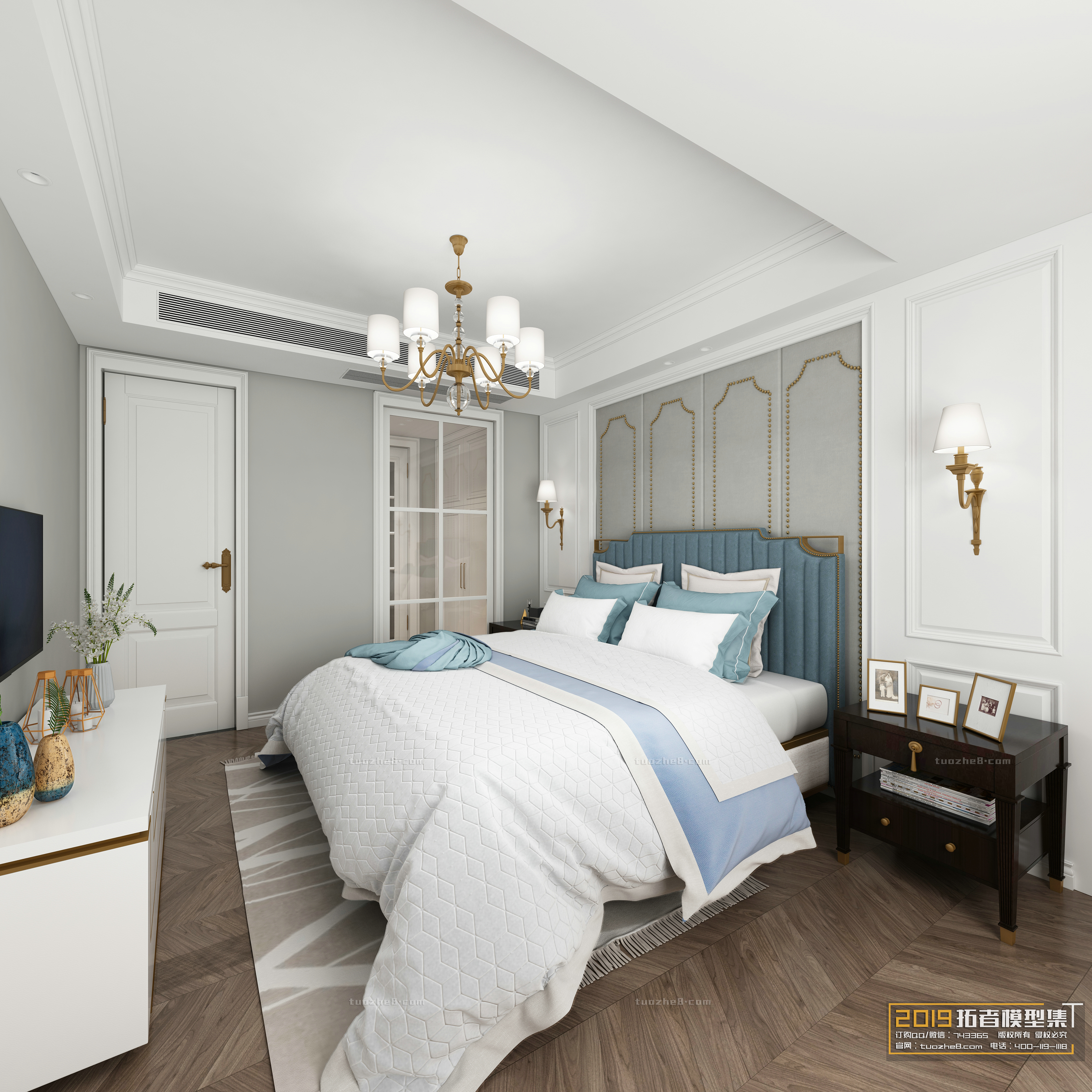 Extension Interior – BEDROOM – AMERICAN STYLES – 003 - thumbnail 1