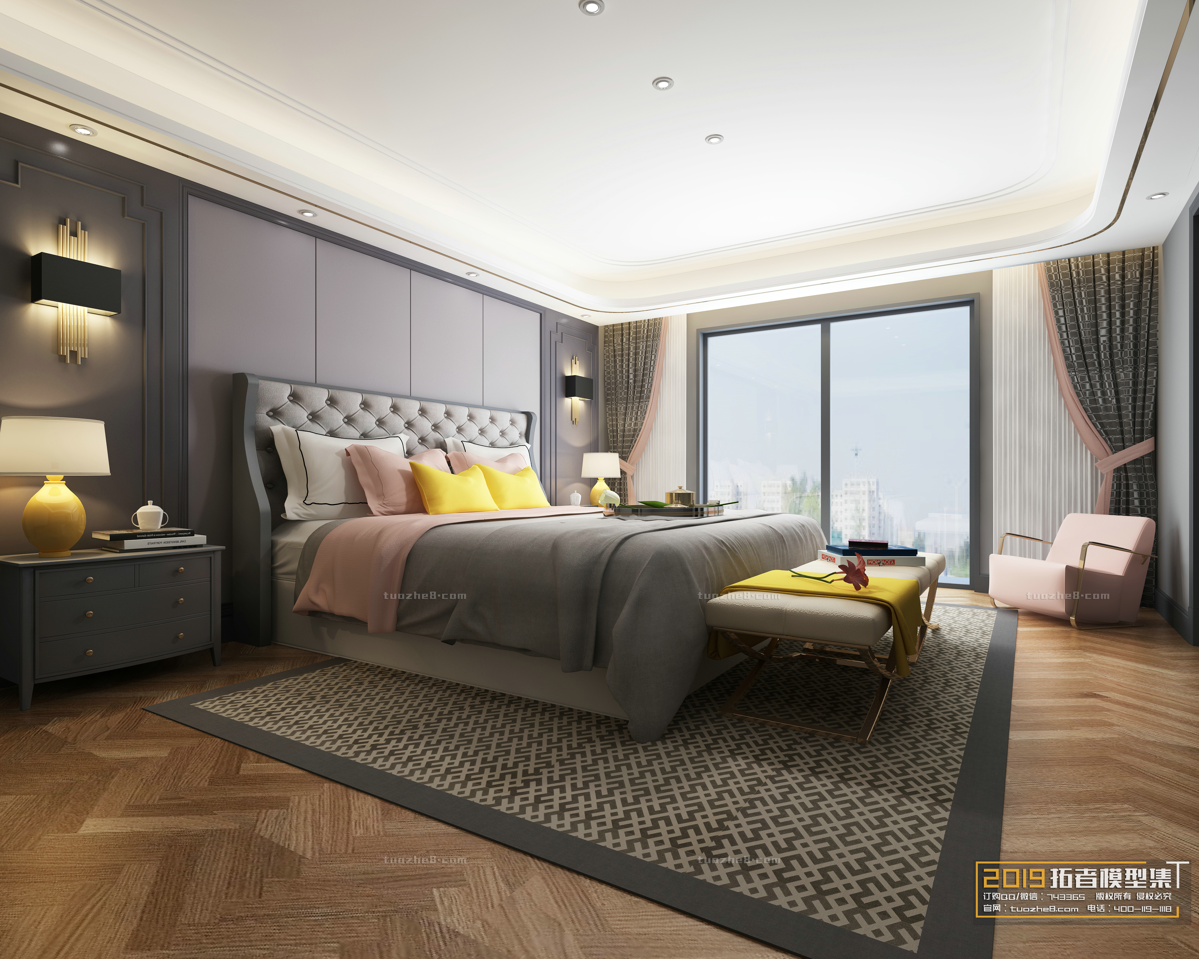 Extension Interior – BEDROOM – AMERICAN STYLES – 005 - thumbnail 1