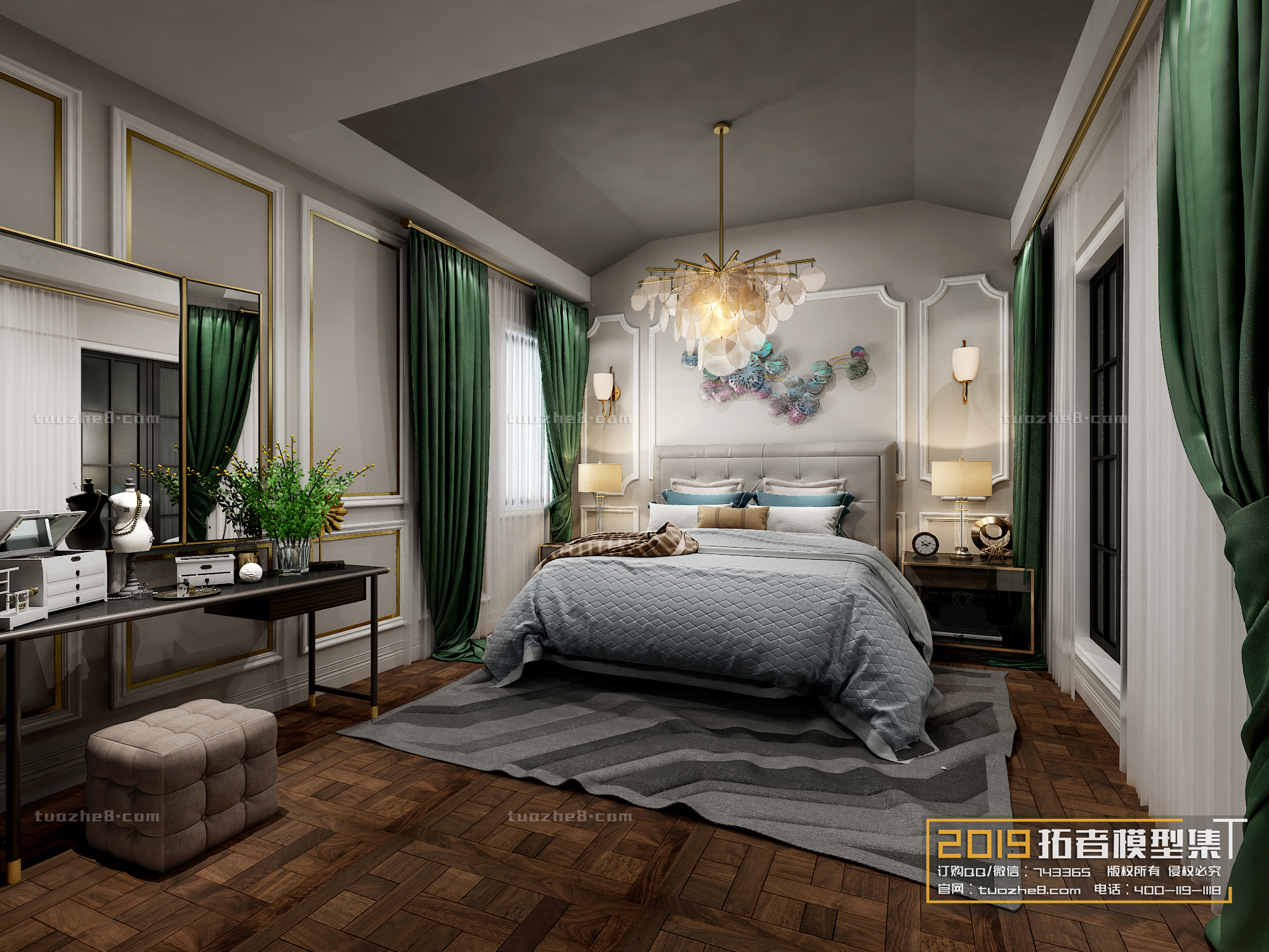 Extension Interior – BEDROOM – EUROPEAN STYLES – 006 - thumbnail 1