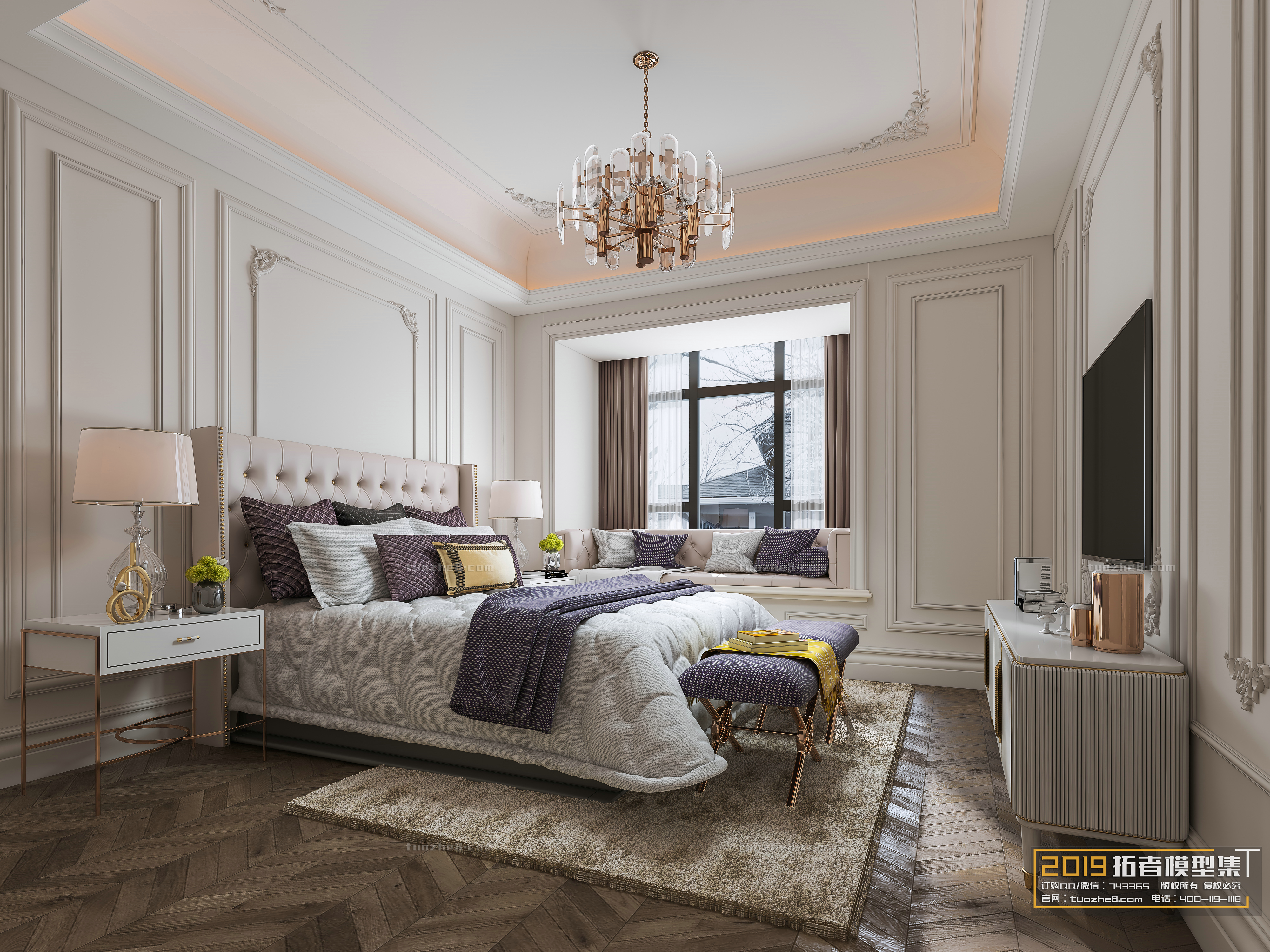 Extension Interior – BEDROOM – EUROPEAN STYLES – 010 - thumbnail 1