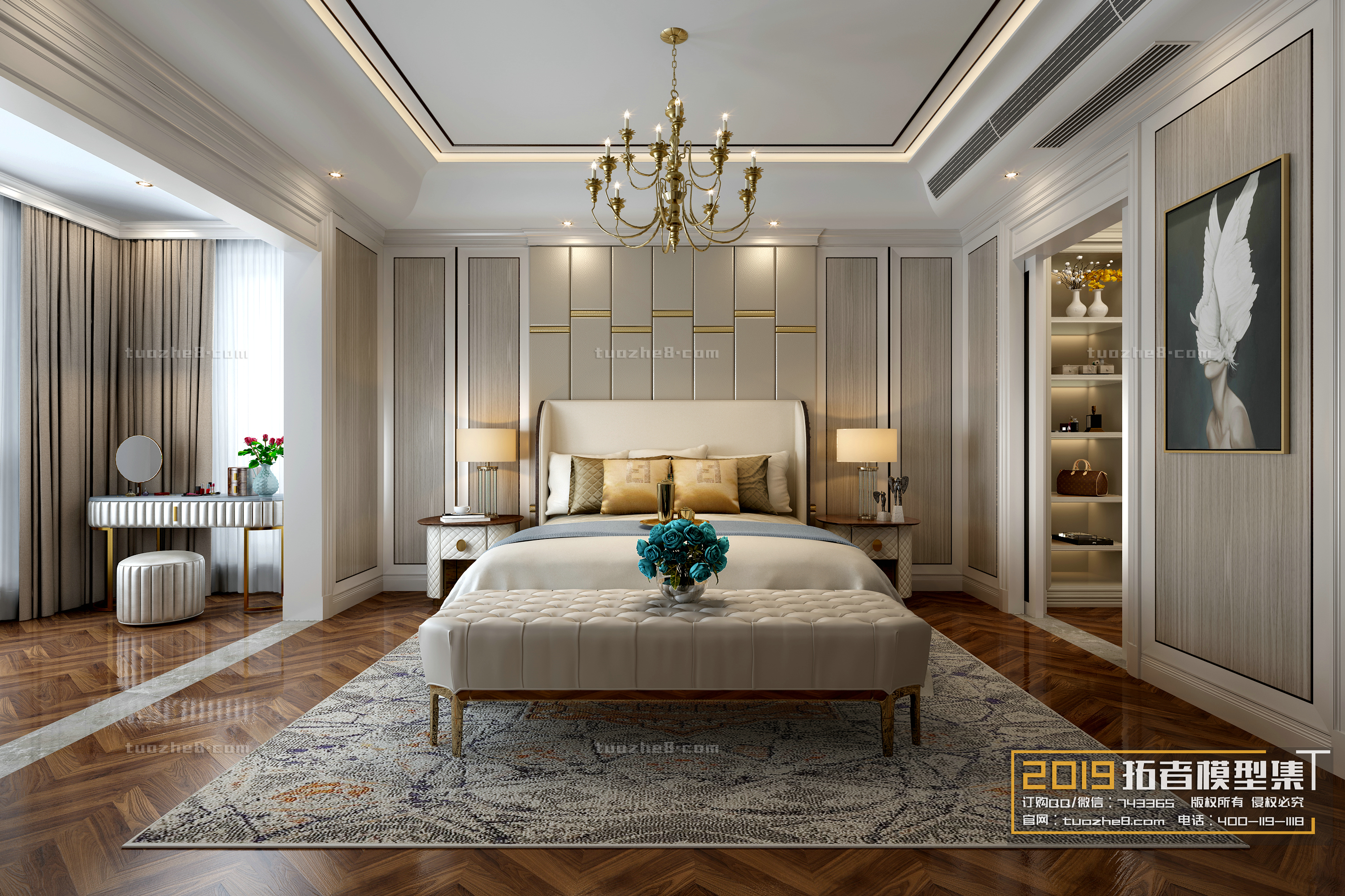 Extension Interior – BEDROOM – EUROPEAN STYLES – 015 - thumbnail 1