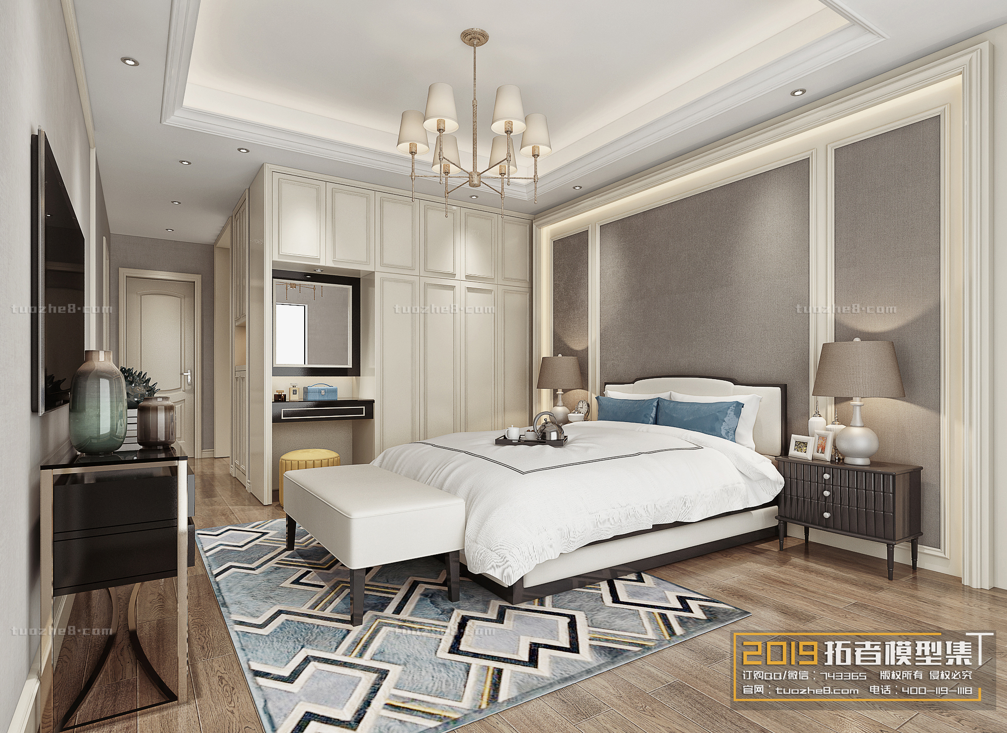 Extension Interior – BEDROOM – EUROPEAN STYLES – 031 - thumbnail 1