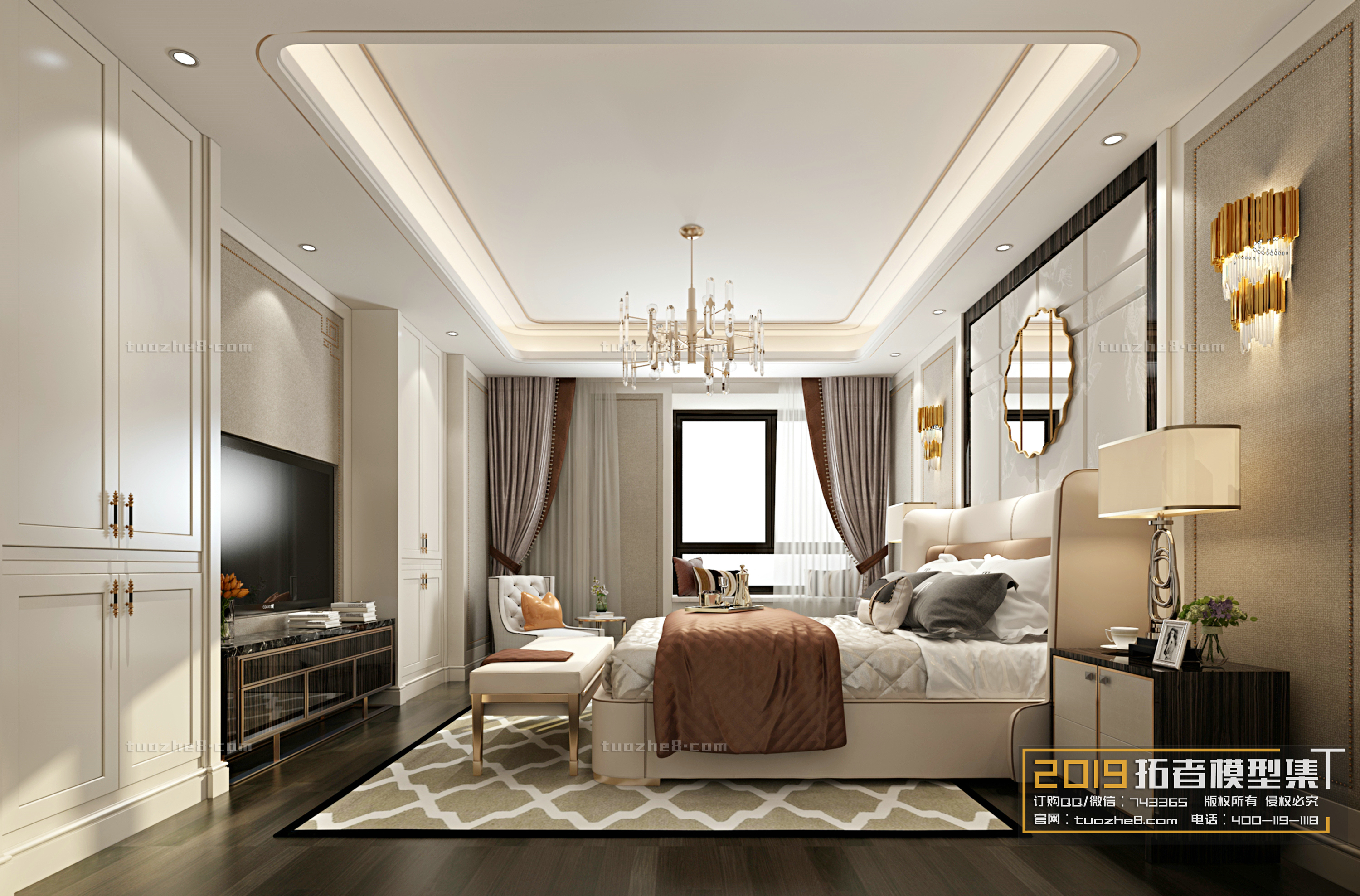 Extension Interior – BEDROOM – EUROPEAN STYLES – 037 - thumbnail 1