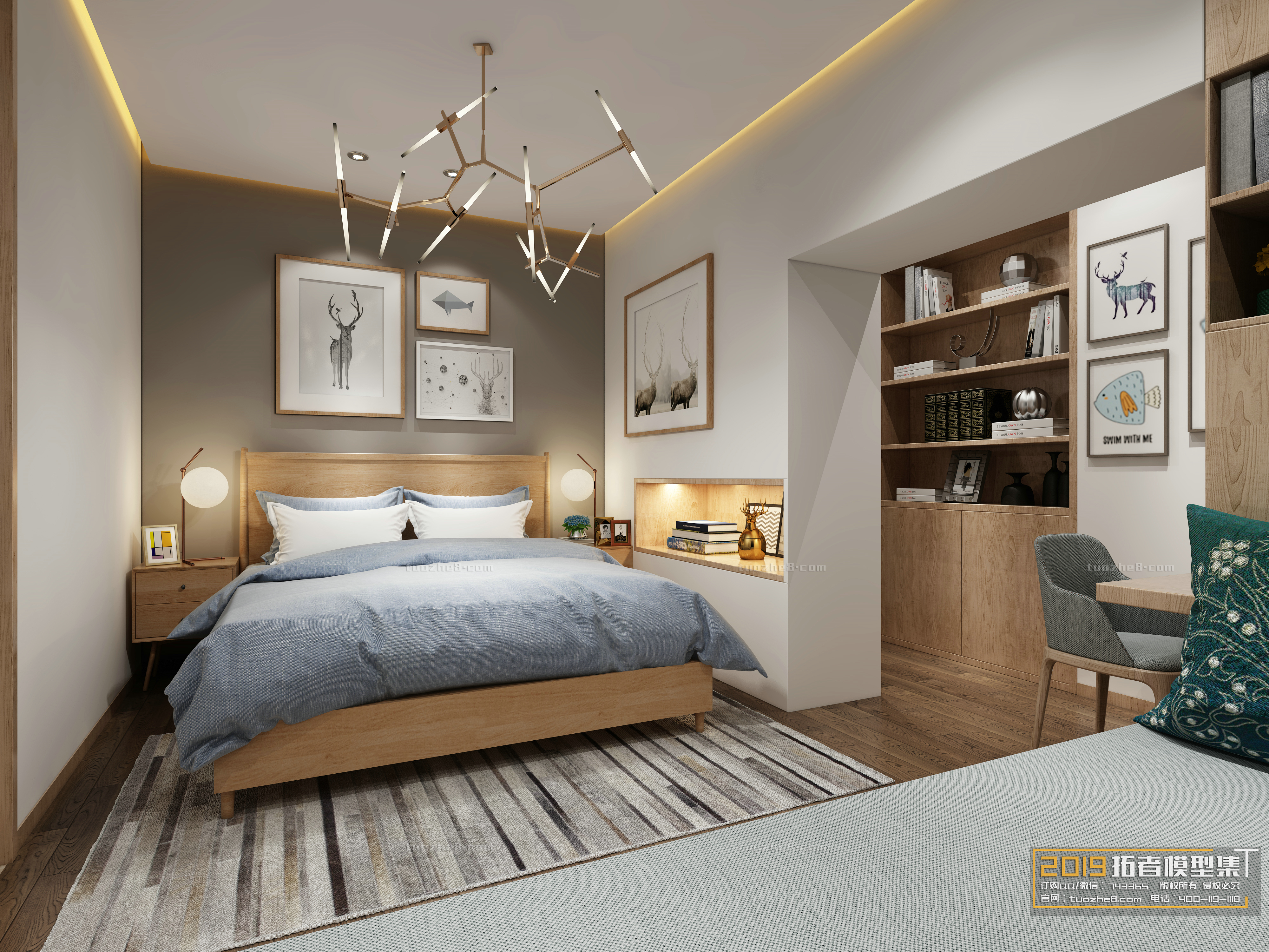 Extension Interior – BEDROOM – NORDIC STYLES – 008 - thumbnail 1
