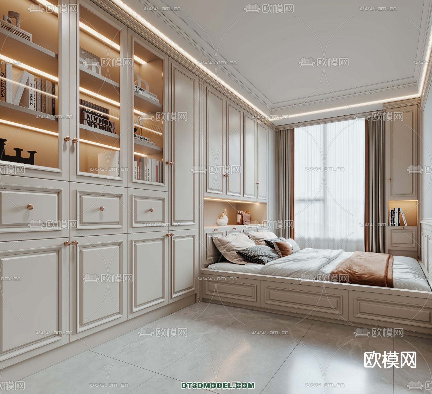 Tatami Bedroom – Japan Bedroom – 3D Scene – 048 - thumbnail 1