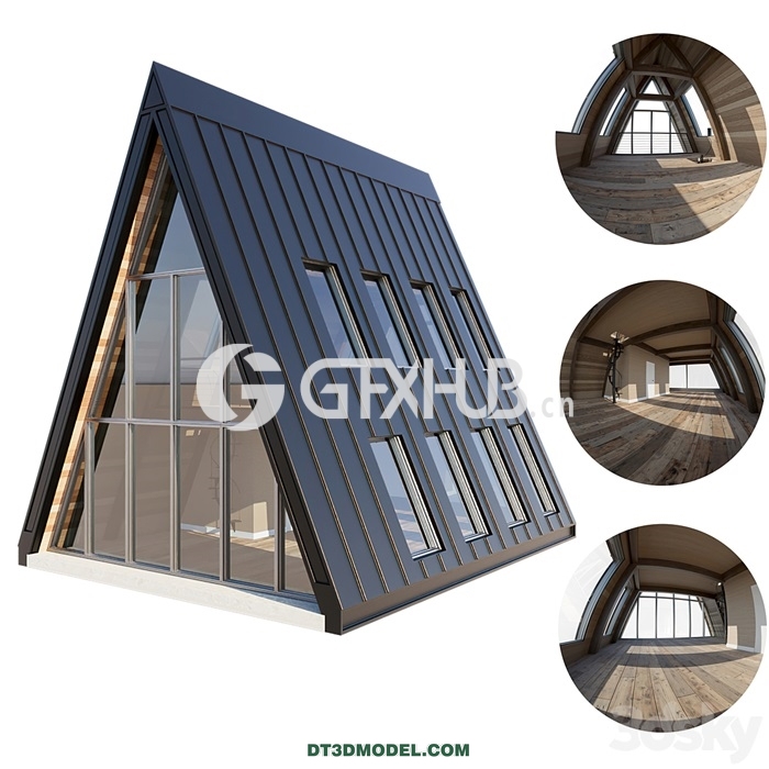 Architecture – Building – A-Frame Forest House - thumbnail 1