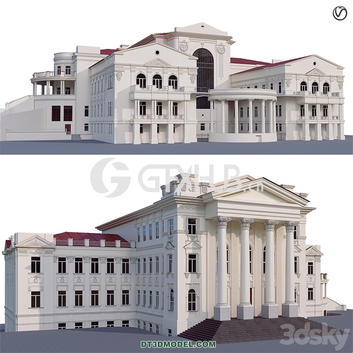 Architecture – Building – Administrative city building - thumbnail 1