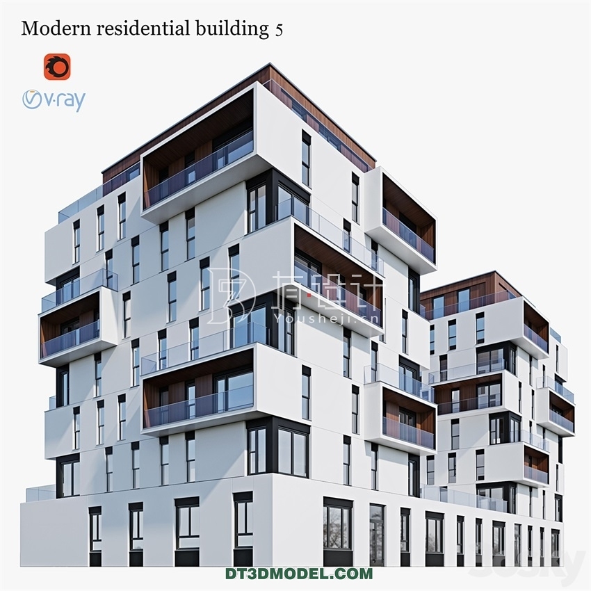 Architecture – Building – Apartment House 5 - thumbnail 1