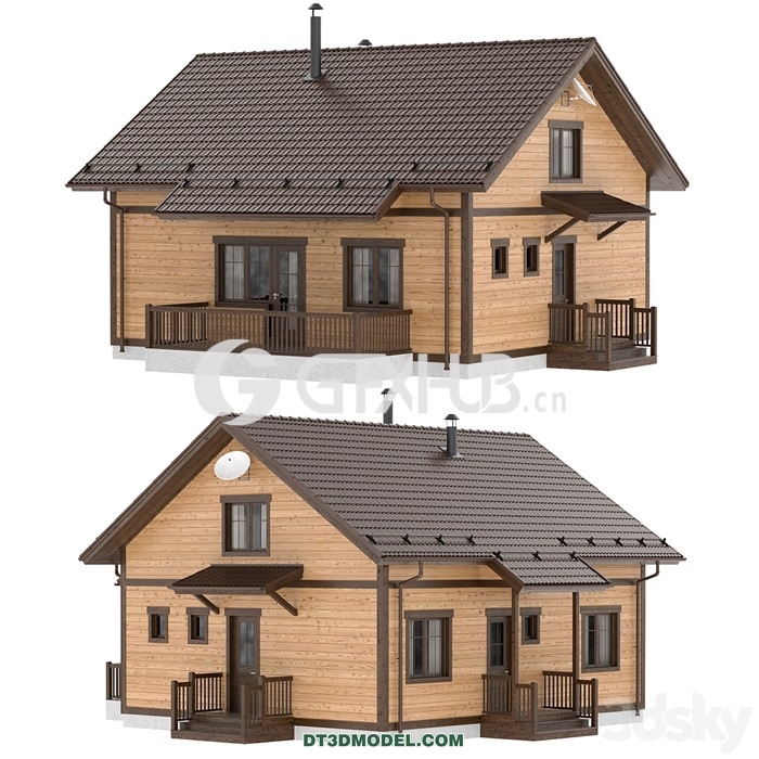 Architecture – Building – Country wooden house - thumbnail 1