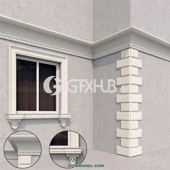 Architecture – Building – Facade classic style 2 - thumbnail 1