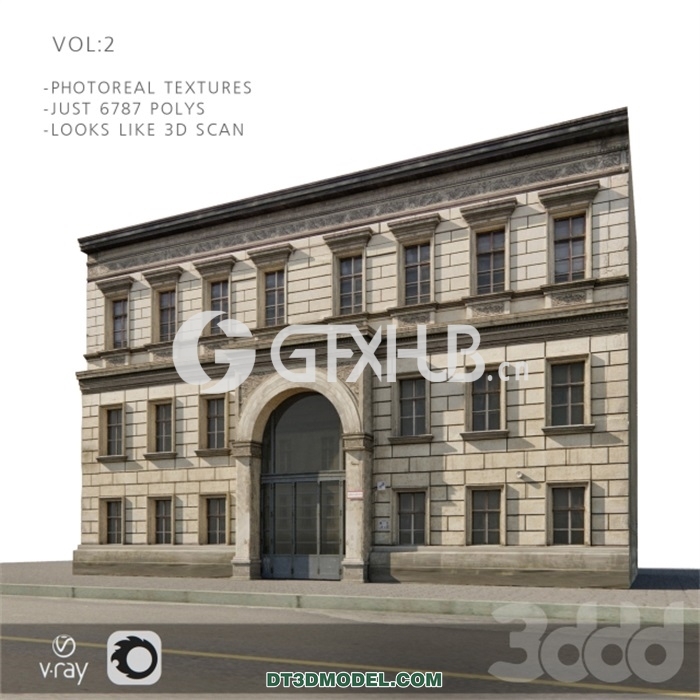 Architecture – Building – Facade for background vol.5 Industrial area - thumbnail 1