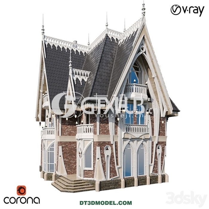 Architecture – Building – Gothic house - thumbnail 1