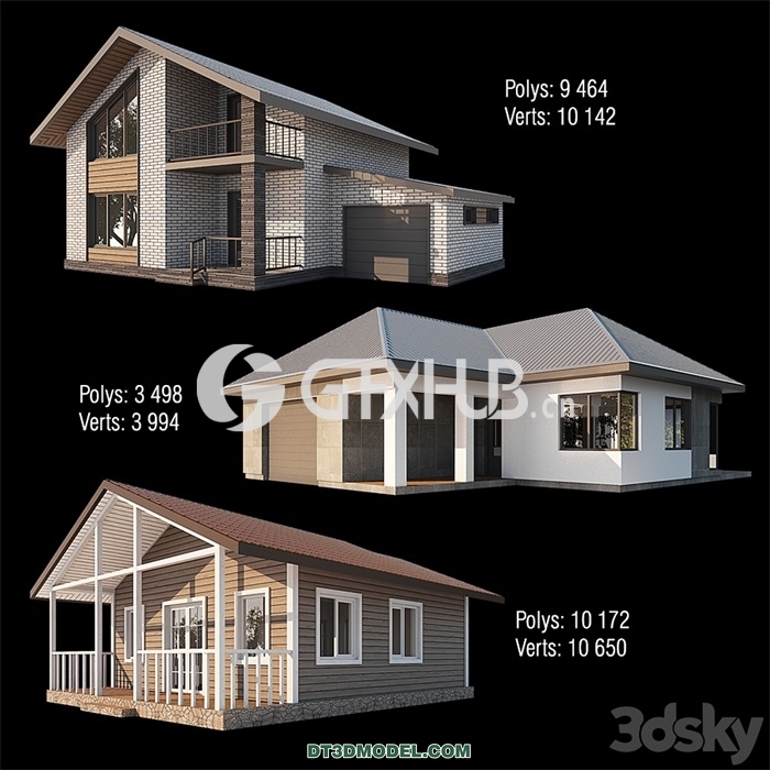 Architecture – Building – House Set - thumbnail 1