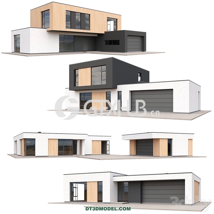 Architecture – Building – Low Poly Houses Set 01 - thumbnail 1