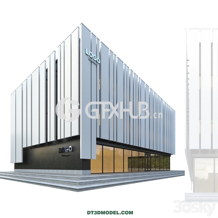Architecture – Building – Modern Commercial Building No 2 - thumbnail 1