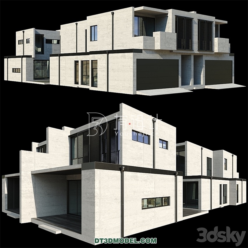 Architecture – Building – Modern House 03 - thumbnail 1