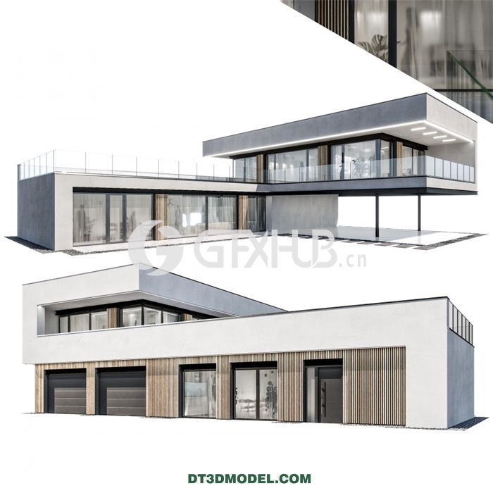 Architecture – Building – Modern house 09 - thumbnail 1