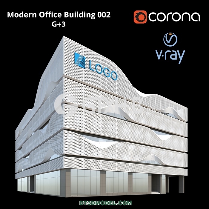 Architecture – Building – Modern Office Building 002 G 3 - thumbnail 1