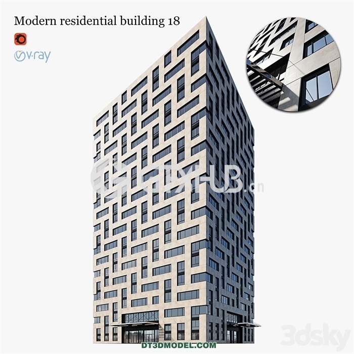 Architecture – Building – Modern residential building 18 - thumbnail 1