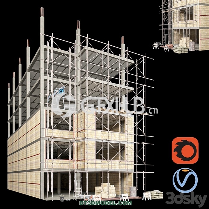 Architecture – Building – Modular Construction Site 03 - thumbnail 1